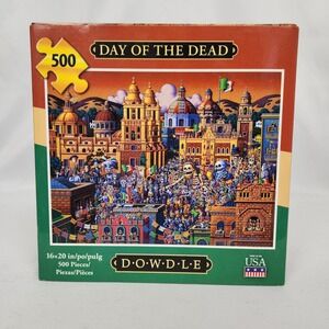 New Sealed Dowdle Jigsaw Puzzle Day of‎ the Dead 500 Pieces 16" x 20"